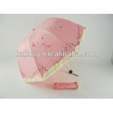 Paraguas burbuja de pongis rosa